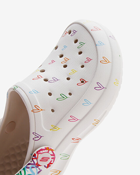 Skechers Jgoldcrown: Foamies  -  Love All Kadın Beyaz Terlik 111322 WMLT-6