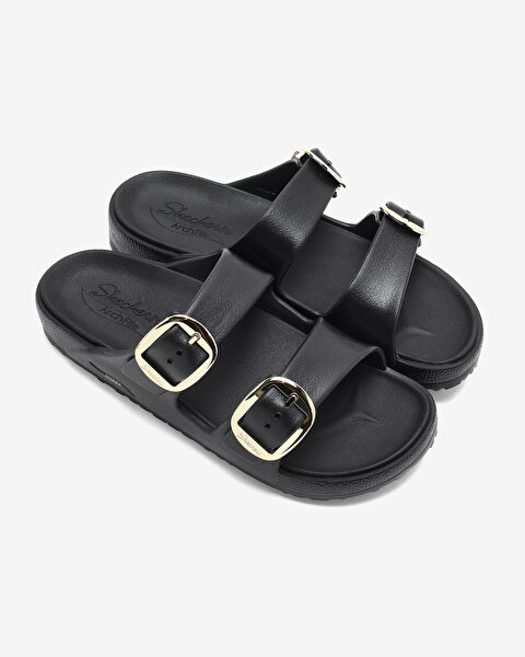 Skechers Arch Fit Cali Breeze 2.0 - Gold Star Kadın Siyah Terlik 111592 BLK-5