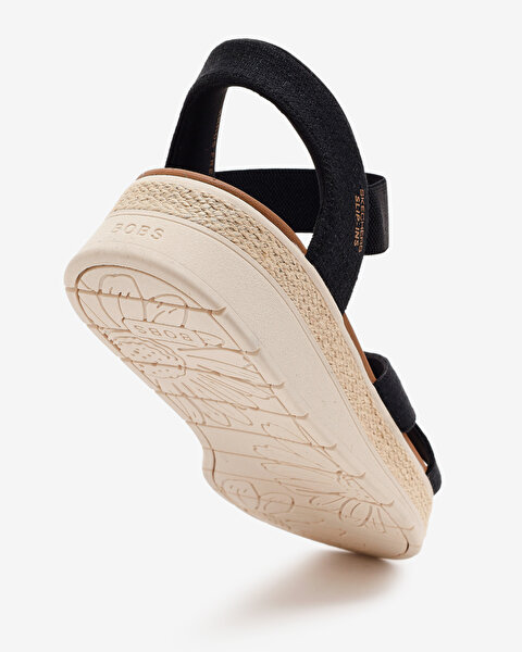 Skechers Bobs Sun Ray Kadın Siyah Sandalet 114417 BLK-6