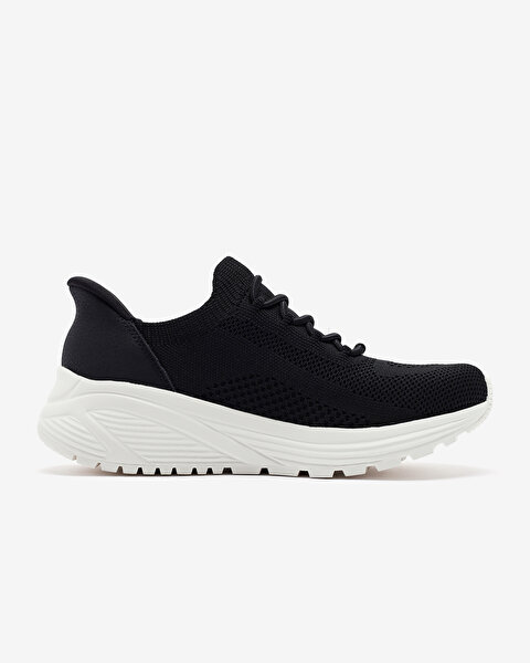 Skechers Bobs Sparrow 2.0 - Lucky Run Kadın Siyah Spor Ayakkabı 117620 BLK-1