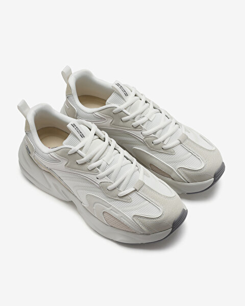 Skechers Bobs Bamina 2 Erkek Beyaz Sneakers 118326 WNT-5