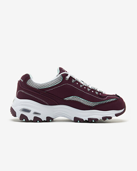 Skechers D'lites  -  Life Saver Kadın Bordo/beyaz Sneakers 11860 BUWT-1