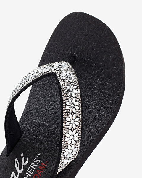 Skechers Vinyasa  -  Wild Daisies Kadın Siyah Parmak Arası Terlik 119638 BLK-6