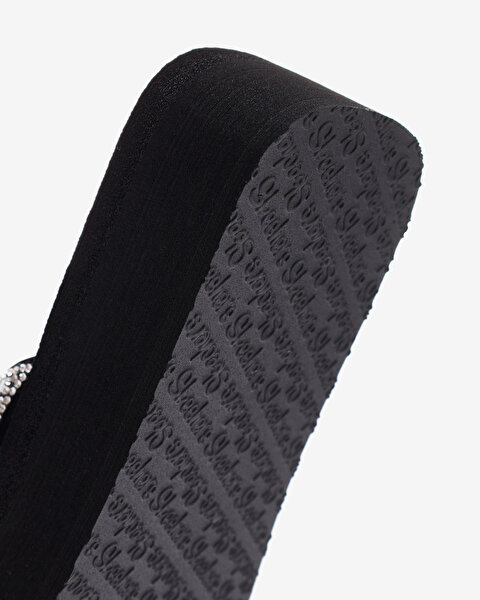 Skechers Vinyasa  -  Wild Daisies Kadın Siyah Parmak Arası Terlik 119638 BLK-7