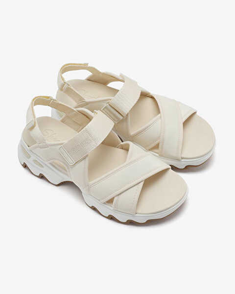 Skechers Big Lug Kadın Beyaz Sandalet 119710 OFWT-5