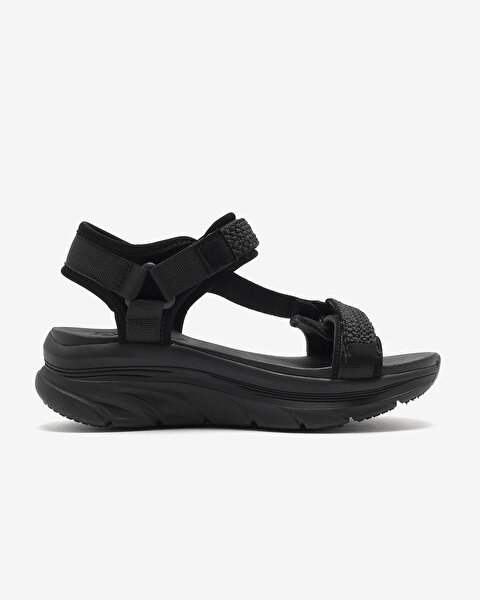 Skechers D'lux Walker - Pretty Field Kadın Siyah Sandalet 119822 BBK-1