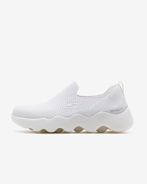 Skechers Go Walk Massage Fit  -  Tidal Kadın Beyaz Yürüyüş Ayakkabısı 124906 WHT