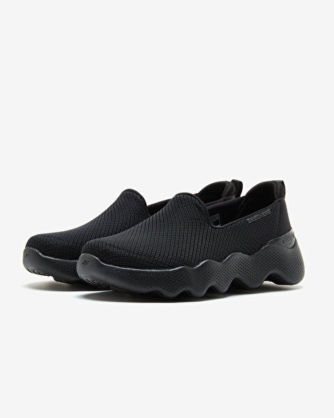Skechers Go Walk Massage Fit  - Seascape Kadın Siyah Yürüyüş Ayakkabısı 124908 BBK-2