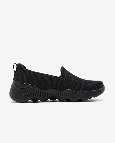 Skechers Go Walk Massage Fit  - Seascape Kadın Siyah Yürüyüş Ayakkabısı 124908 BBK-1