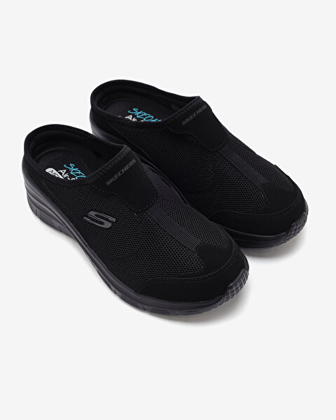 Skechers Fashion Fit Kadın Siyah Arkası Açık Spor Ayakkabı 12714TK BBK-5