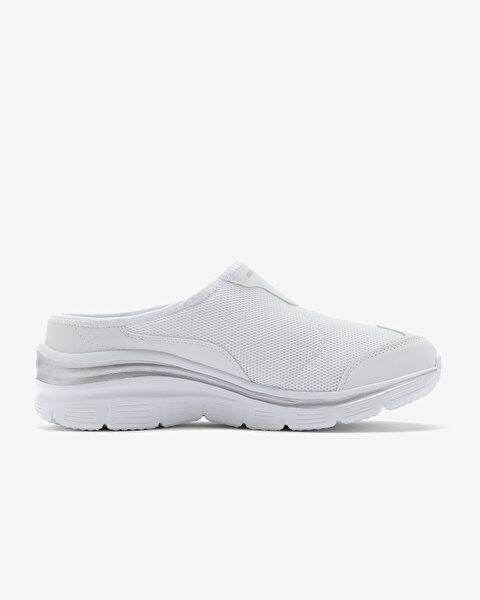 Skechers Fashion Fit Kadın Beyaz Arkası Açık Spor Ayakkabı 12714TK WHT-1