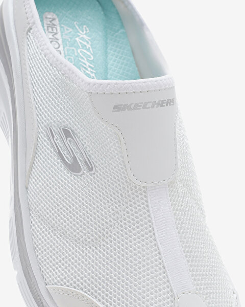 Skechers Fashion Fit Kadın Beyaz Arkası Açık Spor Ayakkabı 12714TK WHT-7