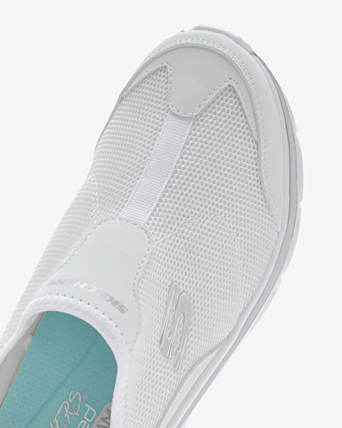 Skechers Fashion Fit Kadın Beyaz Arkası Açık Spor Ayakkabı 12714TK WHT-8