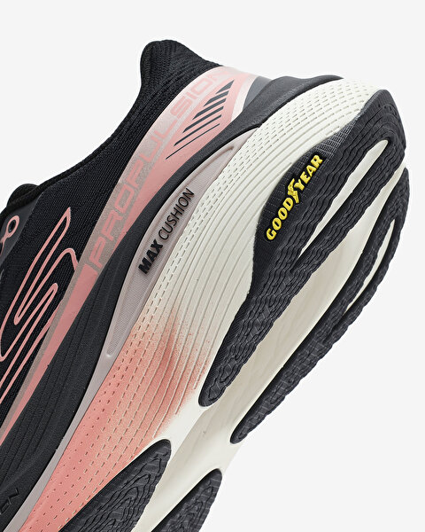 Skechers Max Cushioning Propulsion- Kadın Siyah Koşu Ayakkabısı 128901 BKRG-6