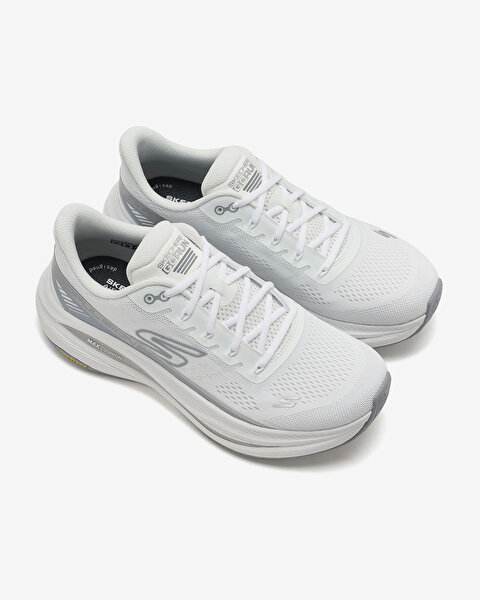 Skechers Max Cushioning Propulsion- Kadın Beyaz Koşu Ayakkabısı 128901 WSL-5