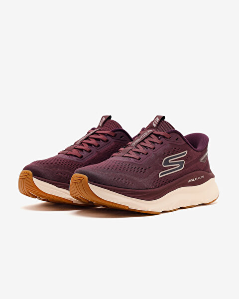 Skechers Max Run Kadın Bordo Koşu Ayakkabısı 129200 BURG-2