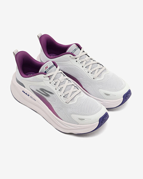 Skechers Max Run Pacewave Kadın Gri Koşu Ayakkabısı 129202 GRY-5