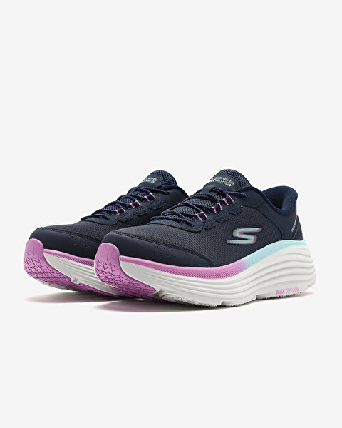 Skechers Max Cushioning Endeavour - Cardova Kadın Mavi Koşu Ayakkabısı 129474 NVPR-2