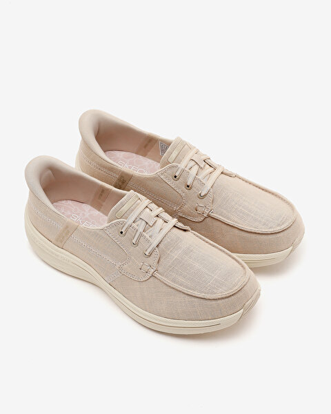 Skechers Max Cushioning Lite Aura Kadın Bej Günlük Ayakkabı 137465 NAT-5