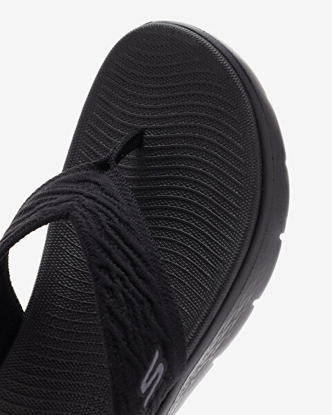Skechers Go Walk Flex Sandal - Splendor Kadın Siyah Parmak Arası Terlik 141404 BBK-7