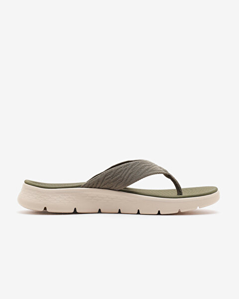 Skechers Go Walk Flex Sandal Kadın Haki Parmak Arası Terlik 141404 OLV-1