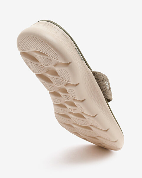 Skechers Go Walk Flex Sandal Kadın Haki Parmak Arası Terlik 141404 OLV-5