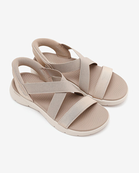 Skechers Go Walk Flex Sandal Kadın Bej Sandalet 141489 TPE-5