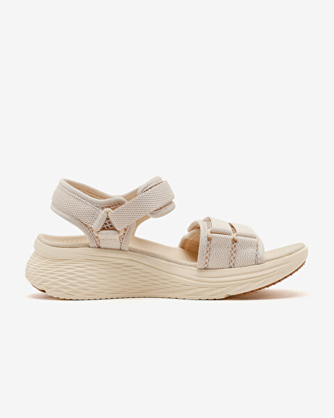 Skechers Max Cushioning Elite 2.0 Sandal Kadın Bej Sandalet 141617 NAT-1