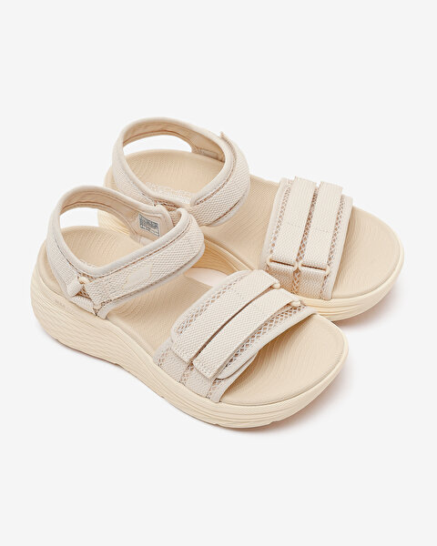 Skechers Max Cushioning Elite 2.0 Sandal Kadın Bej Sandalet 141617 NAT-5