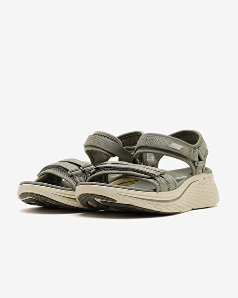 Skechers Max Cushioning Elite 2.0 Sandal Kadın Haki Sandalet 141617 OLV-2