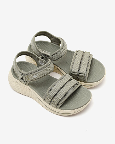 Skechers Max Cushioning Elite 2.0 Sandal Kadın Haki Sandalet 141617 OLV-5