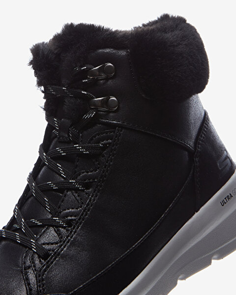 Skechers Glacial Ultra  -  Cozyly Kadın Siyah Bot 144178 BLK-7
