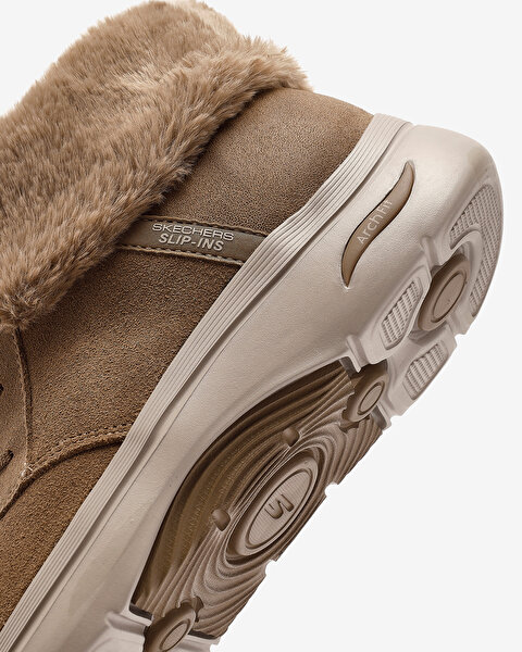Skechers Go Walk Arch Fit 2.0 Boot - Cozy Rereat Kadın Kahverengi Kar Botu 144570 BRN-7