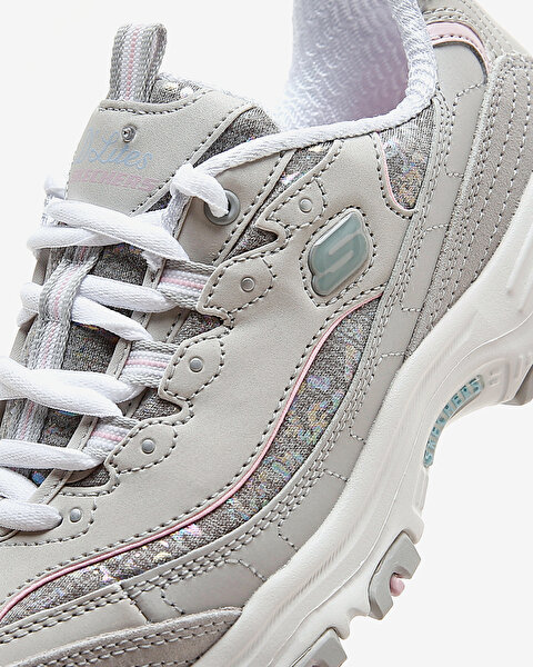 Skechers D'lites  -  Sparkling Rain Kadın Gri Sneakers 149060 LGPK-6