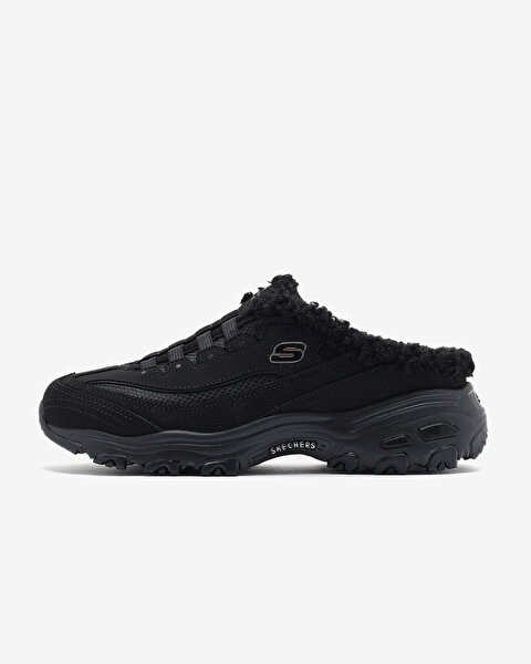 Skechers D'lites Kadın Siyah Arkası Açık Spor Ayakkabı 149783 BBK