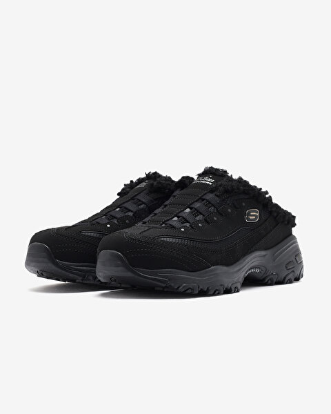 Skechers D'lites Kadın Siyah Arkası Açık Spor Ayakkabı 149783 BBK-2