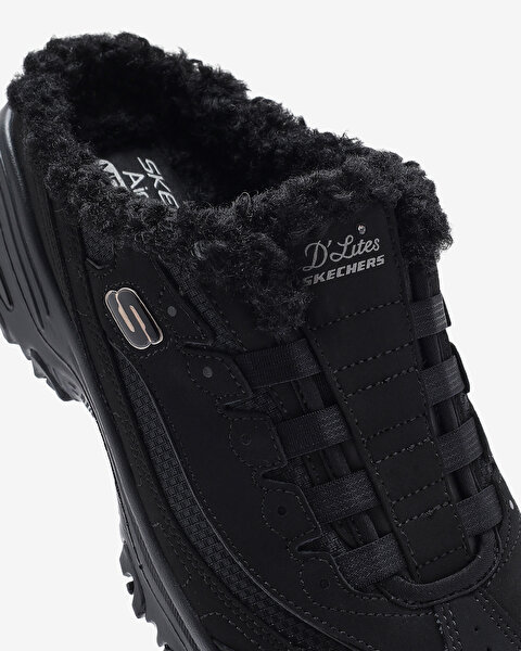 Skechers D'lites Kadın Siyah Arkası Açık Spor Ayakkabı 149783 BBK-6