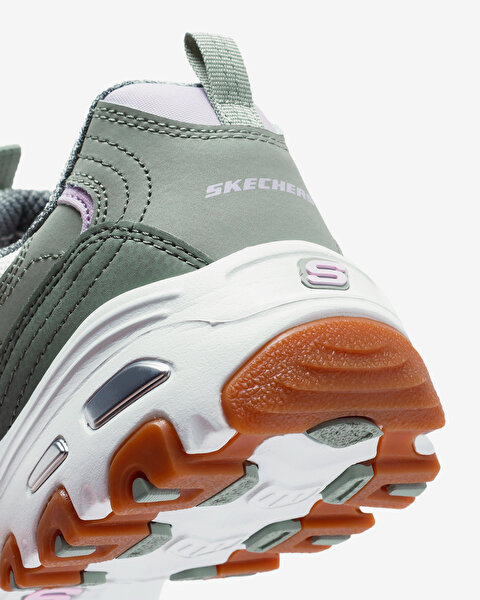 Skechers D'lites - Popular Vote Kadın Haki Sneakers 150241 GRMT-8