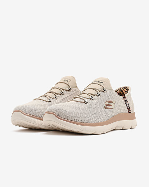 Skechers Summits Leopard Chic Kadın Bej Spor Ayakkabı 150275TK NTMT-2