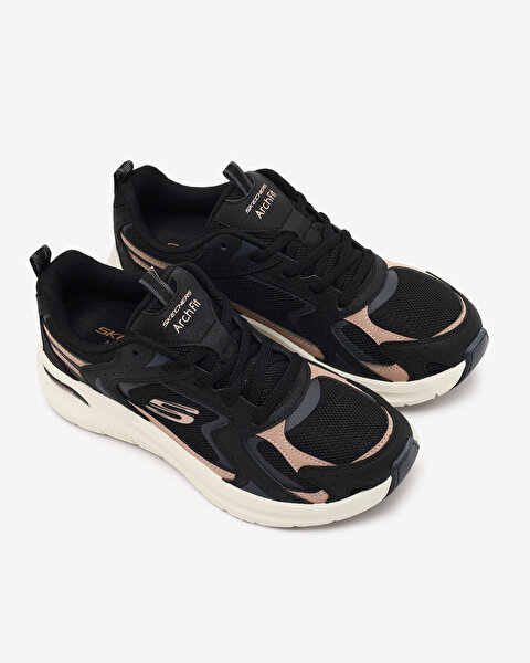 Skechers Arch Fit 2.0 Vintage Luxe Kadın Siyah Spor Ayakkabı 150332TK BKRG-4