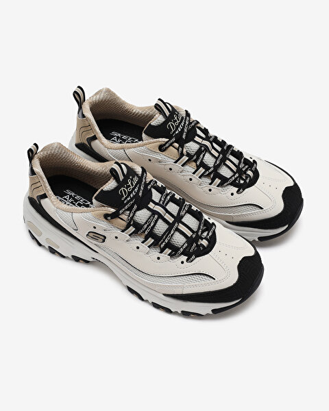 Skechers D'lites - Retro Rewind Kadın Bej Sneakers 150536 NTBK-5