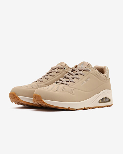 Skechers Uno - Shimmer Away Kadın Bej Sneakers 155196 NUDE-2