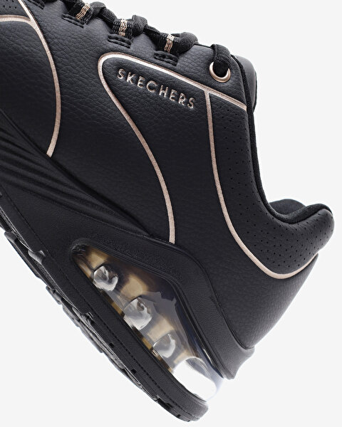 Skechers Uno 2  -  Golden Trim Kadın Siyah Sneakers 155637 BKGD-6