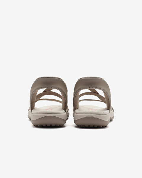 Skechers Reggae Slim - Stretch Flex Kadın Bej Sandalet 163460 TPE-4