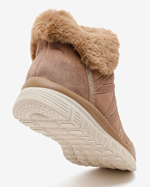 Skechers Graceful-cozy Strolls Kadın Kahverengi Bot 168100 MOC-6