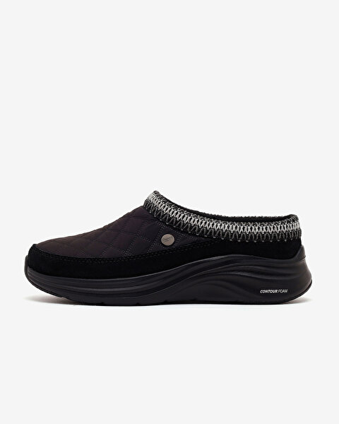 Contour Foam Boot - Cozy Fit Cascade Kadın Siyah Arkası Açık Spor Ayakkabı 168160 BBK