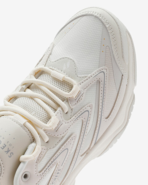 Skechers Moonhiker - Apogee Bloom Kadın Beyaz Sneakers 177592 WHT-9