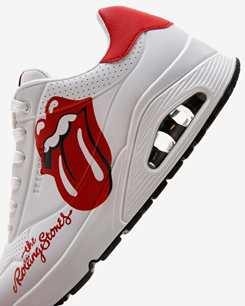 Skechers Uno - Rolling Stones Single! Erkek Beyaz Sneakers 183102 WRD-6