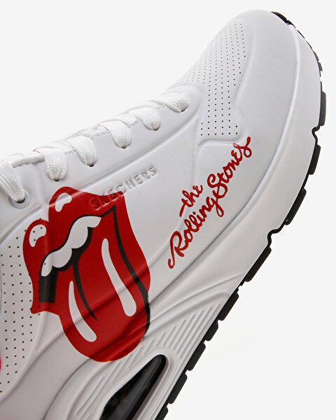 Skechers Uno - Rolling Stones Single! Erkek Beyaz Sneakers 183102 WRD-8