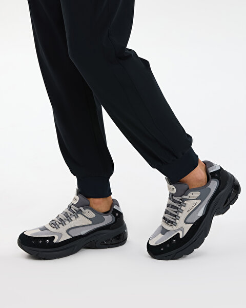 Skechers Shadow Erkek Gri Sneakers 183214 DKGY-5